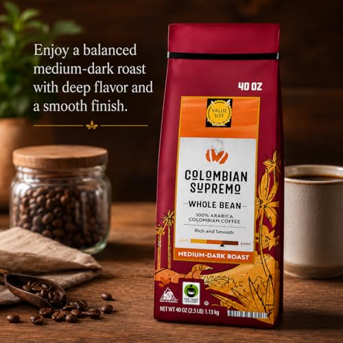 Colombian Supremo Café en Grano 40 oz Bolsa miniatura 7