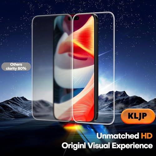 Image of Military-Grade Gorilla Tempered Glass Compatible For iPhone 15 / iPhone 16 (Black) Edge-to-Edge Coverage With Easy Installation Kit (Pack of 1)