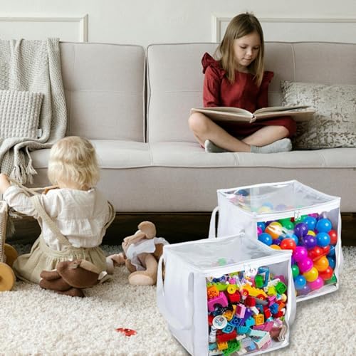 Sacs de rangement transparents imperméables et hermétiques avec zip - 5