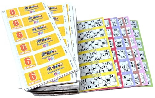 Bingosupermarket 600 Books 6 Page Game Strips Of 6 To View Tickets Bingo Tickets 1-90 Numbered