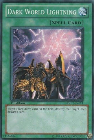 Yu-Gi-Oh! - Dark World Lightning (SDGU-EN024) - Cubierta de estructura 21: Puertas del Inframundo - 1ª Edición - Común