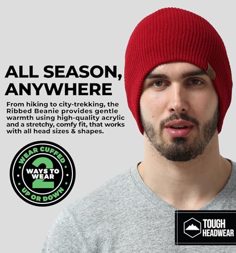 Consejos para Comprar Gorros de punto para Hombre . 8 Gorros de punto para Hombre marca Tough Headwear (2)