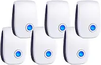 Repelente ultrassônico de controle de pragas atualizado 2026, repelente de mouse interno para ratos, camundongos, roedores, baratas, insetos, mosquitos, plugue eletrônico de controle de pragas, 6
