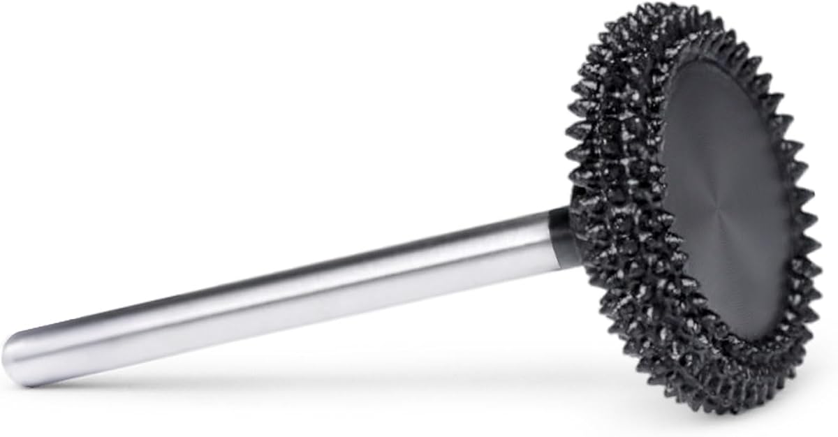 Extreme Spikes Rotor Saw Burr 1/8" Shaft - Very Coarse Wood Carving Bit for Dremel, Foredom - One-Piece Steel with Brazed Tungsten Teeth, Low Vibration, Fast Cutting for Grooves, Power Carving