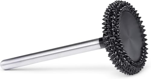Extreme Spikes Rotor Saw Burr 1/8" Shaft - Very Coarse Wood Carving Bit for Dremel, Foredom - One-Piece Steel with Brazed Tungsten Teeth, Low Vibration, Fast Cutting for Grooves, Power Carving
