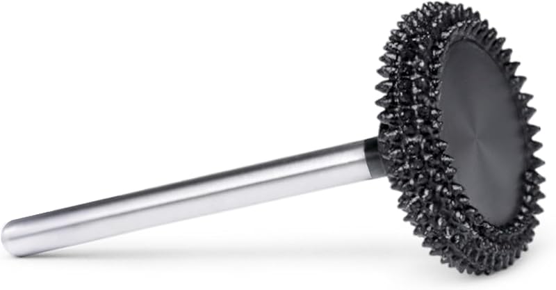 Extreme Spikes Rotor Saw Burr 1/8" Shaft - Very Coarse Wood Carving Bit for Dremel, Foredom - One-Piece Steel with Brazed Tungsten Teeth, Low Vibration, Fast Cutting for Grooves, Power Carving