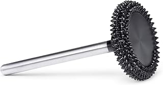 Extreme Spikes Rotor Saw Burr 1/8" Shaft - Very Coarse Wood Carving Bit for Dremel, Foredom - One-Piece Steel with Brazed Tungsten Teeth, Low Vibration, Fast Cutting for Grooves, Power Carving