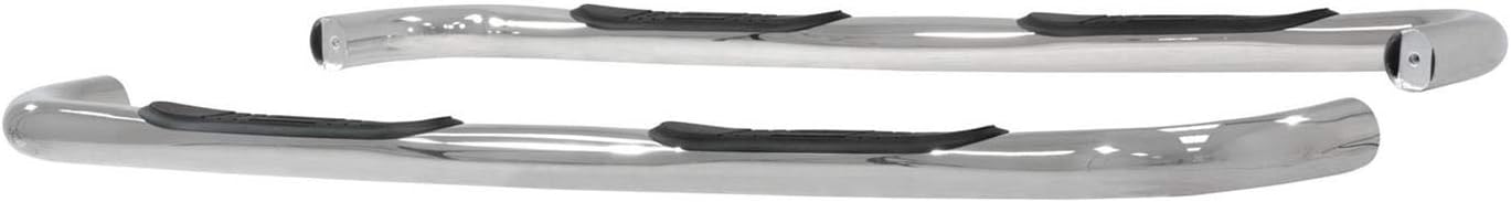 ARIES 204001-2 3-Inch Round Polished Stainless Steel Nerf Bars, No-Drill, Fits Select Chevrolet, GMC C, K