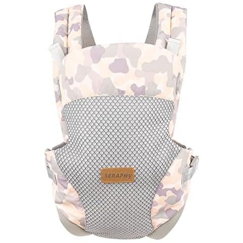 SERAPHY Baby Carrier, Newborn to Toddler Front Carry and Back Backpack for 0-24 Months Baby Boy Girl, Easy to Wear and Adjustable with Breathable Mesh for Weight 15-45 LB Cover