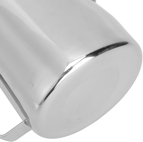 Miniatura 8 de Taza espumadora de leche para café, 24 onzas  23.7fl oz, jarra espumosa de acero inoxidable para café expreso, capuchino, latte (acero inoxidable)