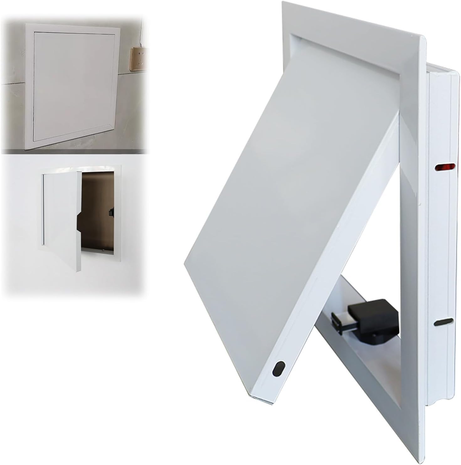 Wall & Hatch Access Panel – Drywall Access Panel - Magnetic Touch Press Metal Hatch for Easy Installation on Ceiling or Wall((15.7x15.7in) 400x400mm)