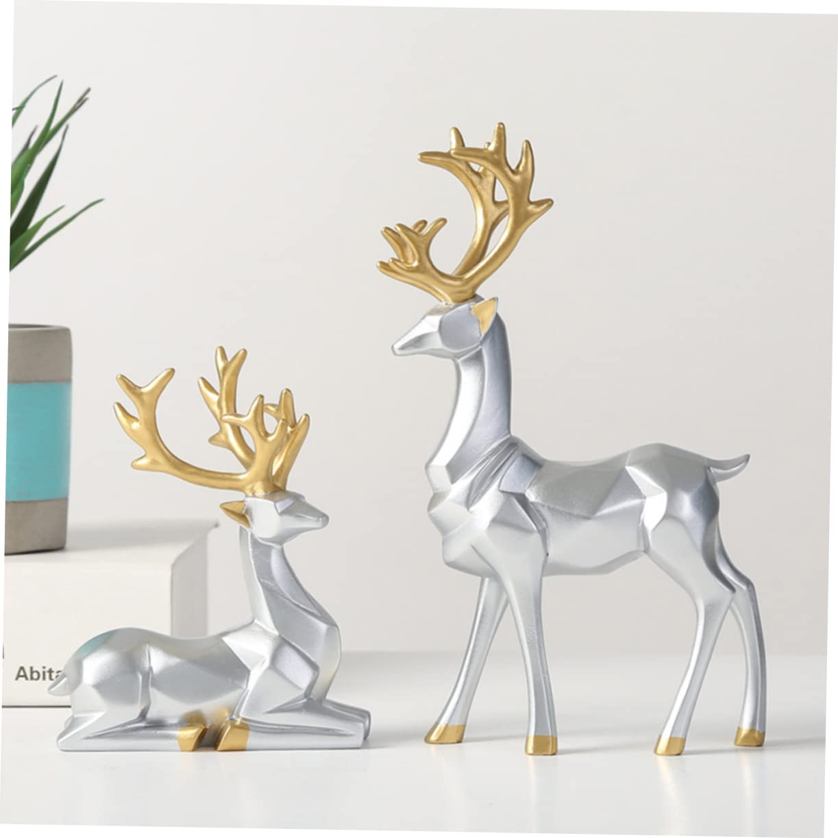 PRETYZOOM 8 Pz ornamenti di origami decorazioni di renne natalizie coperto renne da tavolo bedroom decoration natale decorazioni casa figurina di oggetti decorativi