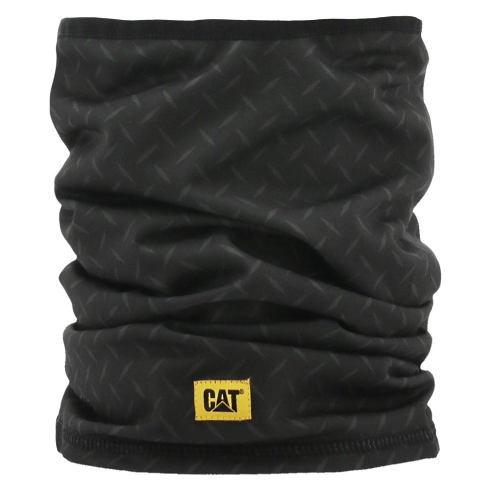Caterpillar CAT Black Neck Warmer x 2 Diamond Checker-Plate Pattern Neck Gaiter