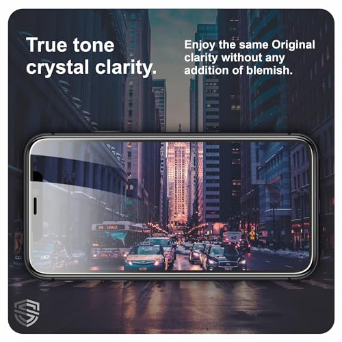 Image of Military-Grade Anti Spy Privacy Tempered Glass For iPhone 11 Pro, iPhone X and iPhone Xs (5.8 Inch) With Installation Kit | Edge to Edge Coverage | Black