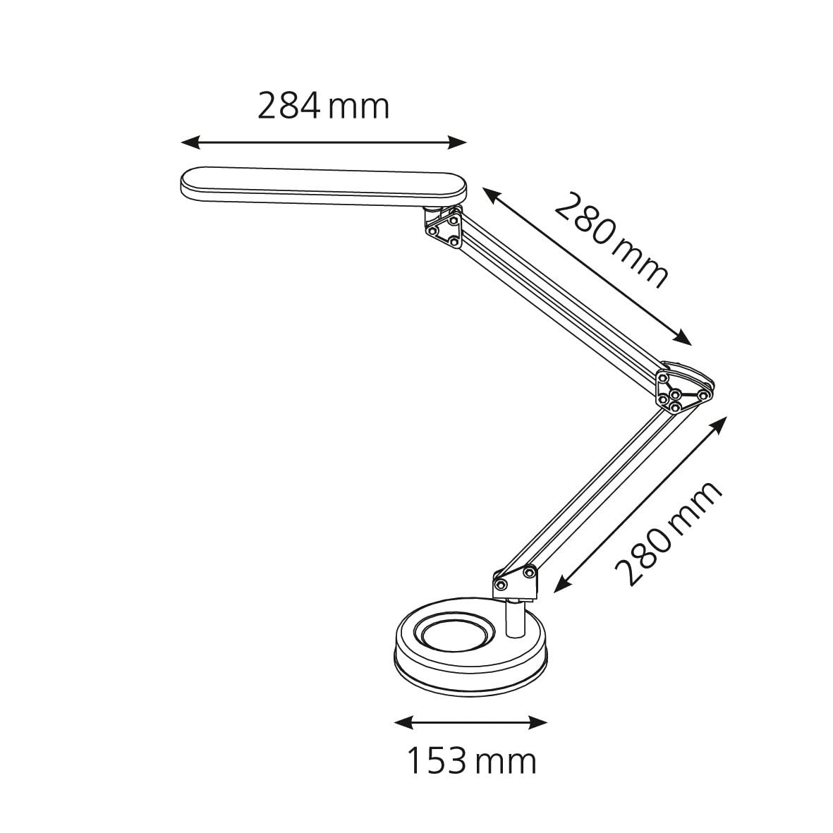 Certeo h5010640 LED-Leuchte"4 Stars mit Fuss" schwarz
