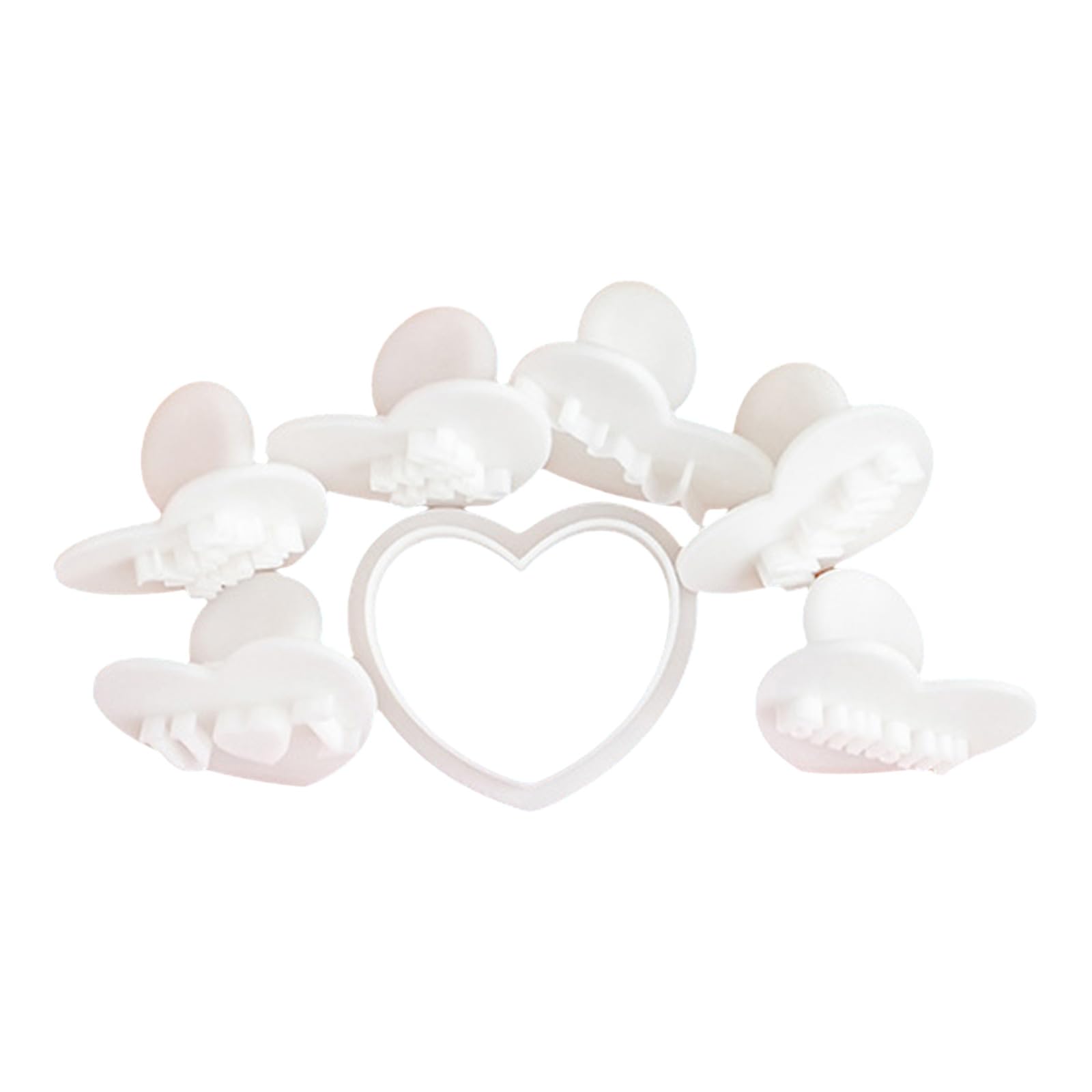 Elnwnnkc 7Piece Functional Heart Cookie Set Effective Heart Shape Cookie Collections for Special Event Family Baking Activity