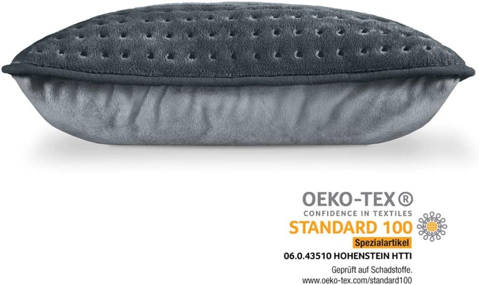 Beurer HK 48 Cosy Sofa-Heizkissen mit Schnellheizung, 3 beleuchtete Temperaturstufen und Abschaltautomatik, extra weiches Wendekissen, 40x30 cm (1er Pack)