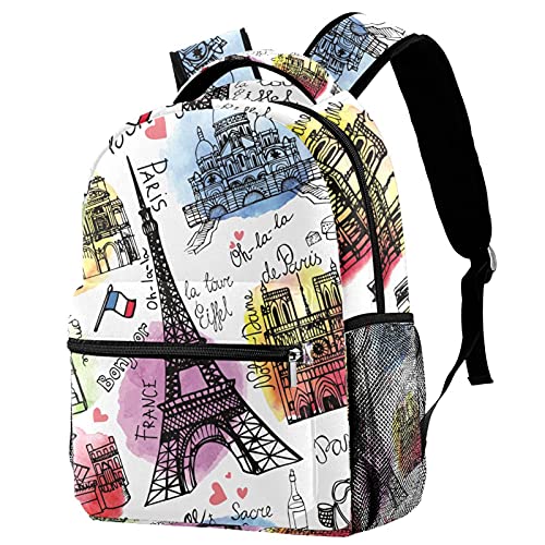 Sac à dos imprimé carte du monde antique grande capacité femme