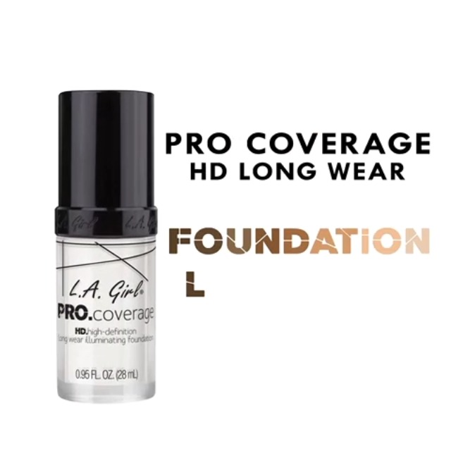 L.A. Girl Pro Coverage Illuminating Foundation – Warm Caramel, Lightweight Mit Vollem Coverage
