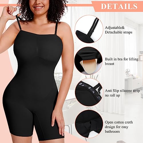 Image of JOYSHAPER Strapless Shapewear Bodysuit with Built in Bra Tummy Control Slimming Body Shaper for Women Butt Lifter