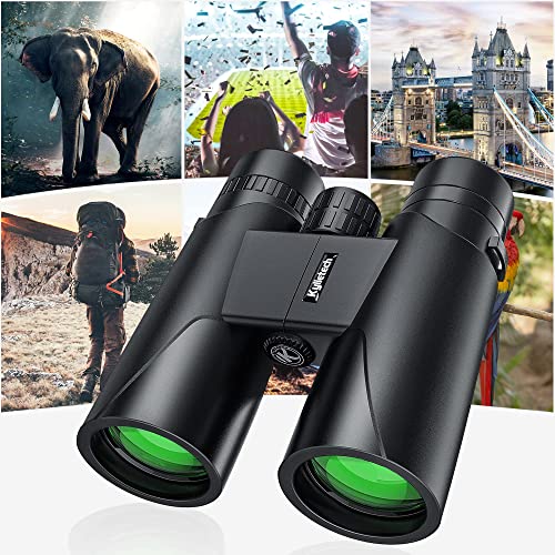 Kylietech 12X42 Binoculars For Adults With Universal Phone Adapter, Hd Waterproof Fogproof Compact Binoculars For Bird Watching, Hunting, Hiking, Sports, And Concerts With Bak4 Prism Fmc Lens #TOP5