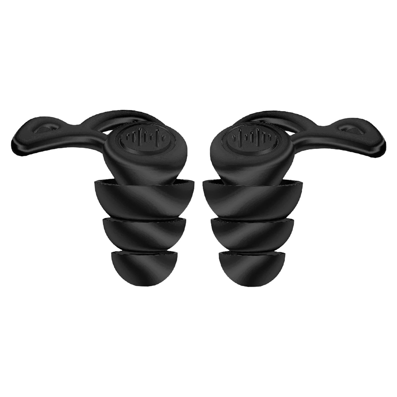 MERISHOPP Silicone Earplugs Comfortable Sleeping Ear Plugs for Noisy Places Work Study Black-image-24