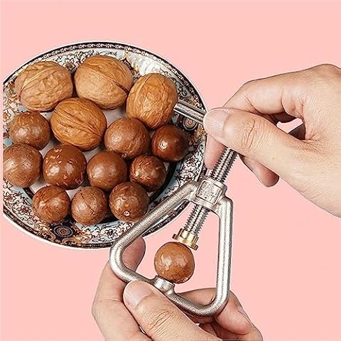 LinaLife Nut crackers Tool for All Nuts, Heavy Duty Stainless Steel Pecan Walnut Plier Opener Tool for Black Walnut, Macadamia Nuts, Hazelnut, Almonds,Pecan,Walnuts Cover