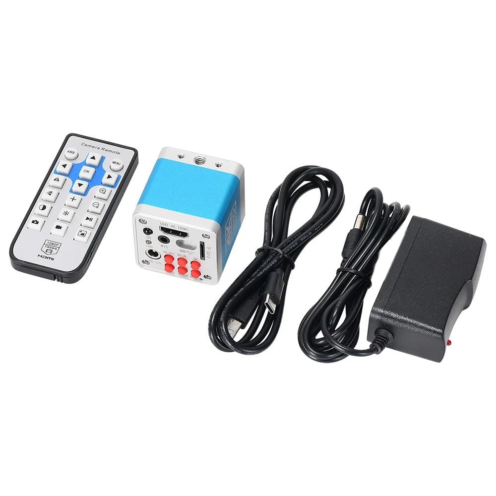 Microscope 4K Digital Microscope IMX334 Sensor HDMI USB Type-C 3.0 1080P 60FPS Industrial Electronic Camera for Phone Repair Soldering(Blue)