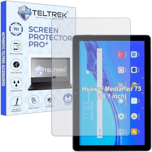 Image of Screen Guard Compatible With Huawei Mediapad T5 Tab (10.1 inch Inch Tablet) Flexible Fiber Screenguard Not a Tempered Glass Screen Protector