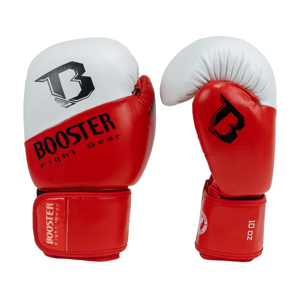 Booster - Guanti da boxe – Thunder Series 3 – Rosso/Bianco – 16 oz
