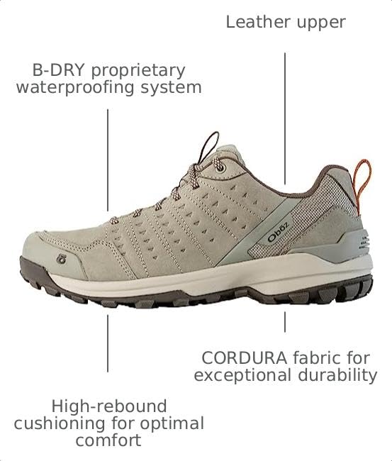 Image of Oboz Men's Sypes Low Leather B-Dry Hiking Shoe