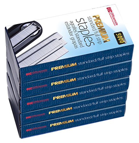 Officemate Premium Staples, 5 Boxes General Purpose Staple (91911)