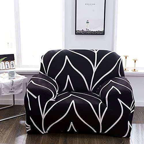 Housse de canapé extensible élasthanne élastique 1 place salon - 2