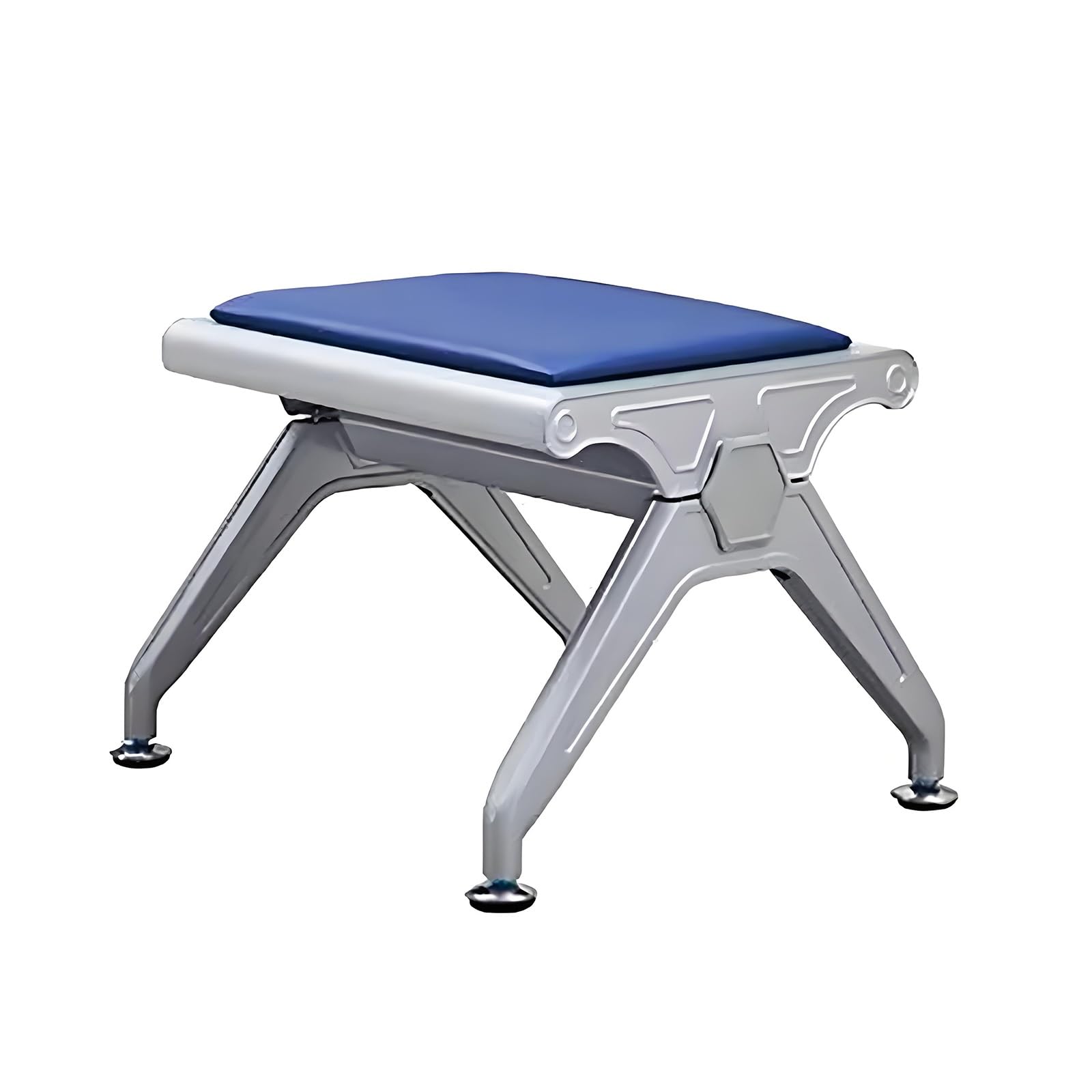 SGKOMN Reception Bench, PU Waiting Room Chair, Guest Chair for Hospital, Salon & Conference, Modern 16" Tall Seating, Durable & Stylish Visitor Furniture, Blue-49 * 50 * 41cm/20 * 20 * 16in
