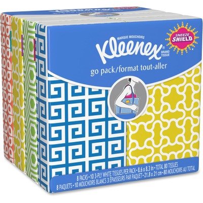 Kleenex 3-Ply Pocket Packs Facial Tissues (8 Packs)