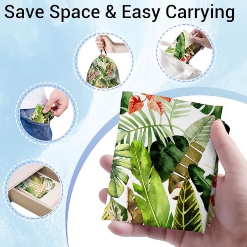Image of Botanical Palm Gymnastics Grip Bag Small Gym Storage Pouch for Gym