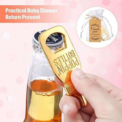 Chengu Popping Bottle Openers Baby Shower Return Favors For Guests Bottle Opener Decorations And Souvenirs With Organza Bags Thank You Tags For Theme Party Favors thumb #3