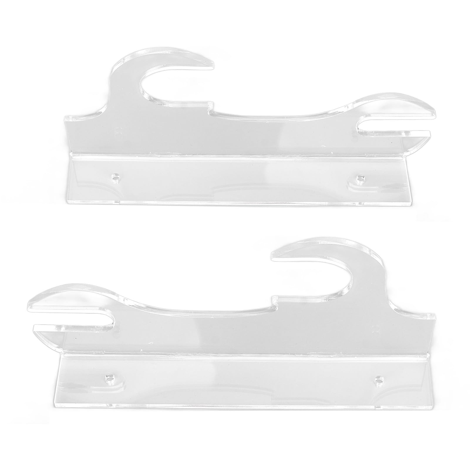 Fdit SAMURAI Sword Support Assembly of the Elegant Display Rack, Suitable for Contests and Collections, Durable Acrylic Material, 2 STCS Sword Wall Assembly (Transparent)