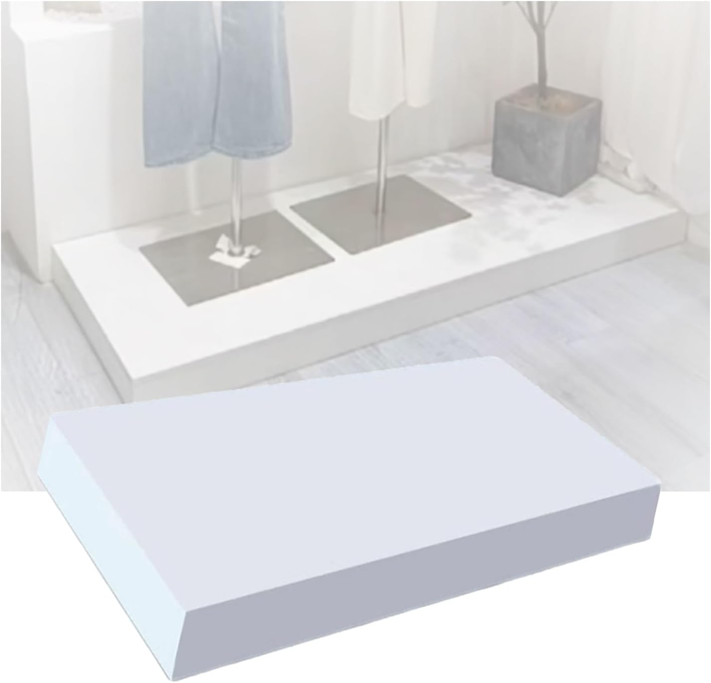 衣料品店用スクエアディスプレイライザー、ウェディングプラットフォームベース、イベント装飾プラットフォームベーススタンド、衣料品店用ウ