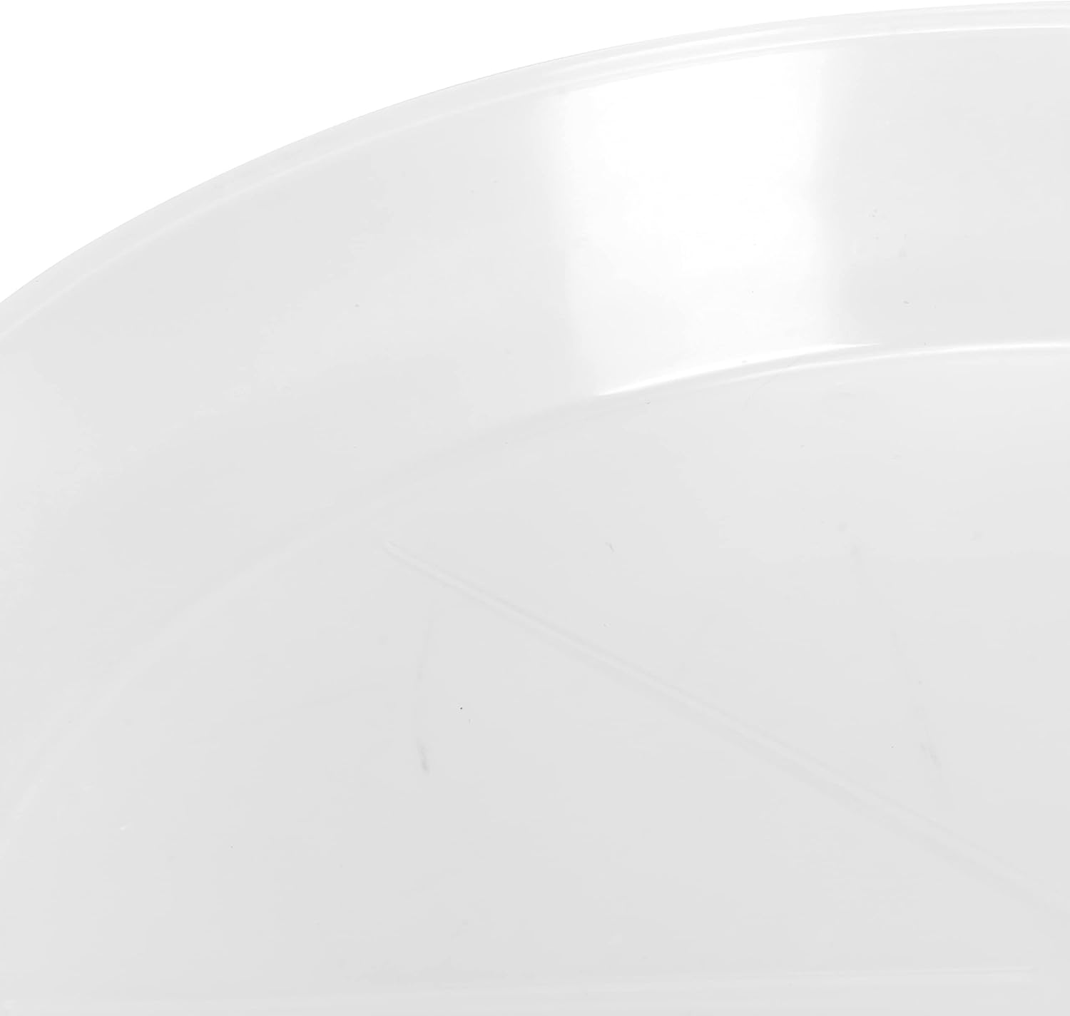 12 Inch (10.1 Inch Base) Case of 10 Plant Saucer - Natural Color Polypropylene – Heavy Duty Indoor/Outdoor Tray and Drip Pan – Collects Flower Pot Excess Water Made in USA
