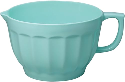 UP ware - Tazón de melamina con boquilla para verter, mango y base antideslizante, mango de agarre para mezclar y verter fácilmente, herramientas