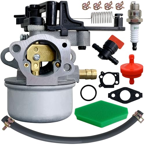 Ruixing OEM 591137 Carburetor for Briggs and Stratton 593599 590948 595390 8.75 Hp 875 series 190cc Engine Troy-Bilt 020568 020676 8.5 850ex 875EX 875exi 775ex 2700PSI 2800PSI 3000PSI Pressure Washer
