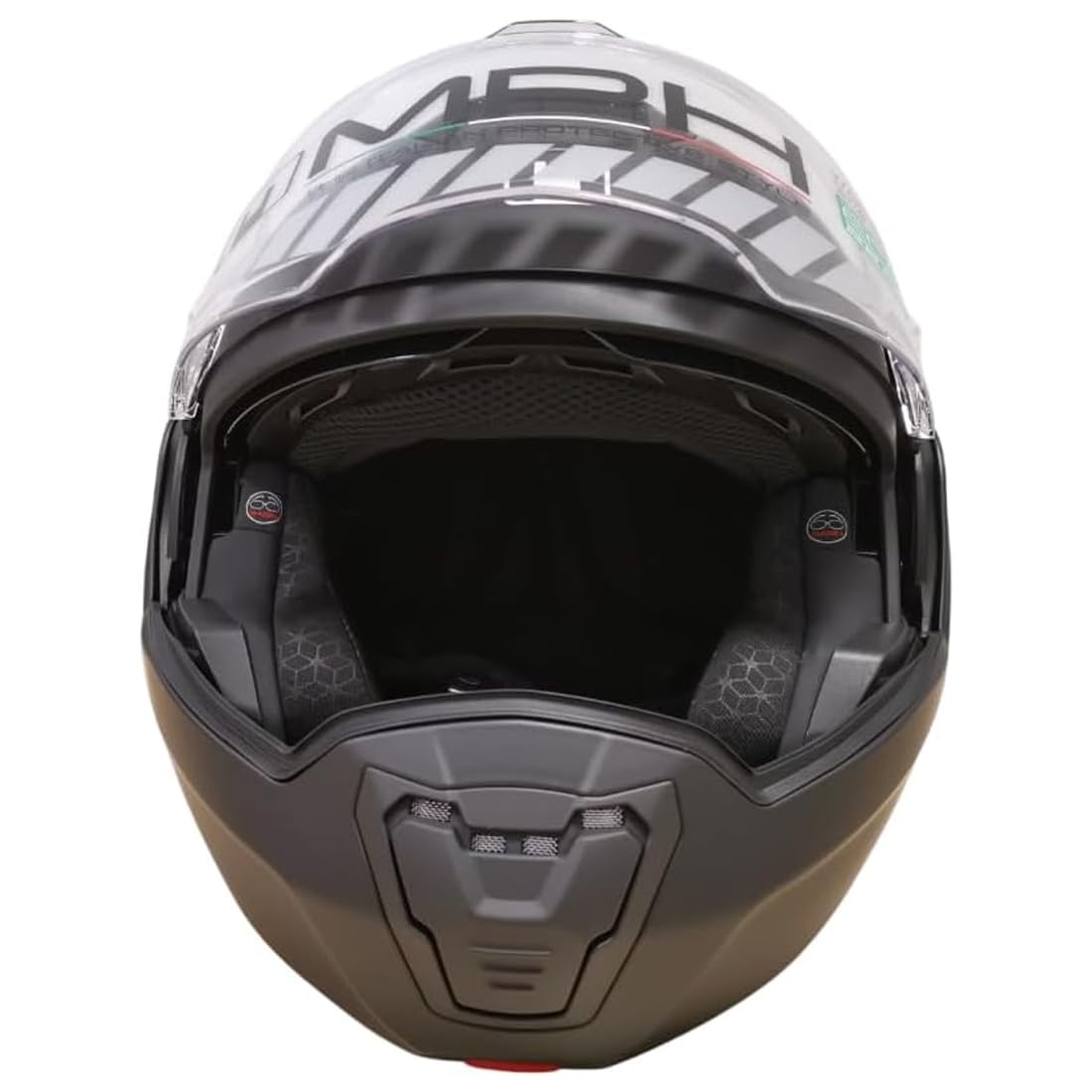 Casco reverse modulare MPH Artra nero per moto e scooter omologato ece 22.06 con pinlock