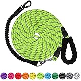 Dog Leash - 5FT 10FT 15FT 20FT 30FT 50FT 100FT Heavy Duty Leash with Swivel Lockable Hook and...