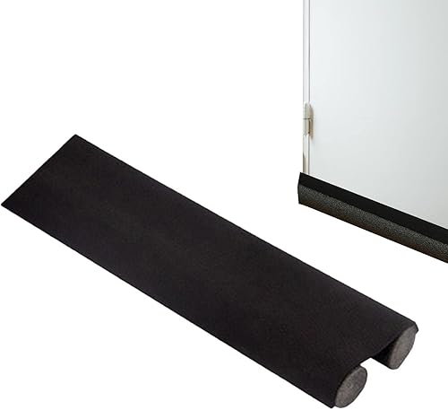 Tope para debajo de la puerta, 36.6 pulgadas, cortable y lavable, tapón de puerta doble, tira de puerta, tope de corriente debajo de la puerta para