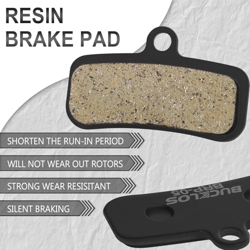 Image of BUCKLOS Bike Disc Brake Pads 4 Piston Pads for Shimano D02S D03S Saint