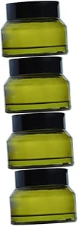 FRCOLOR 4 Pçs Frasco De Creme Frasco De Creme Terrário Mini Frascos De Viagem Mini Loção De Vidro Recipientes Cosméticos Vazios Frasco De Creme Facial Frasco De Loção Frasco De Vidro