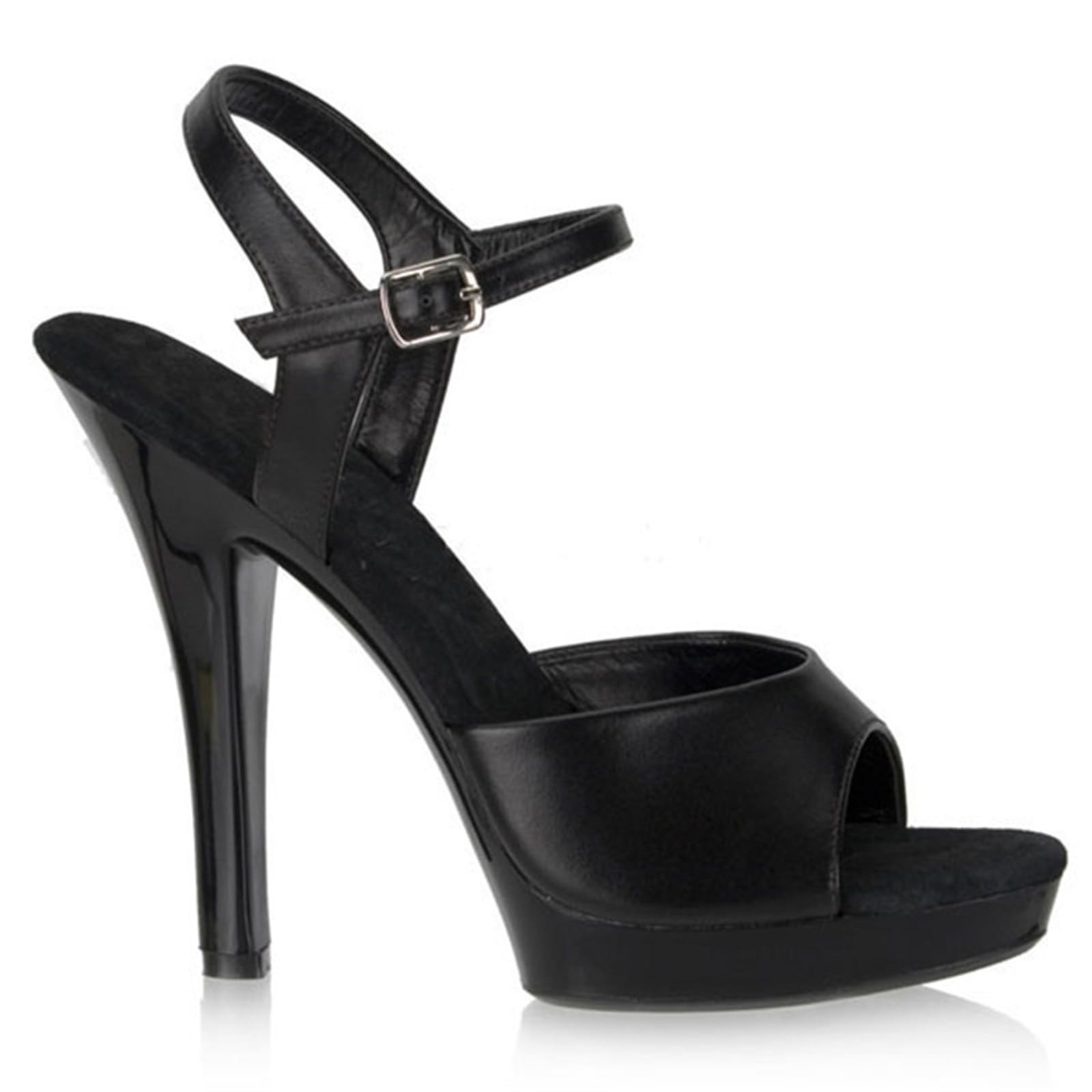 12 CM / 4,72 Pollici Tacchi Alti da Donna con Cinturino alla Caviglia Tacchi a Spillo Tondo Open Toe Dressy Sexy Sandali