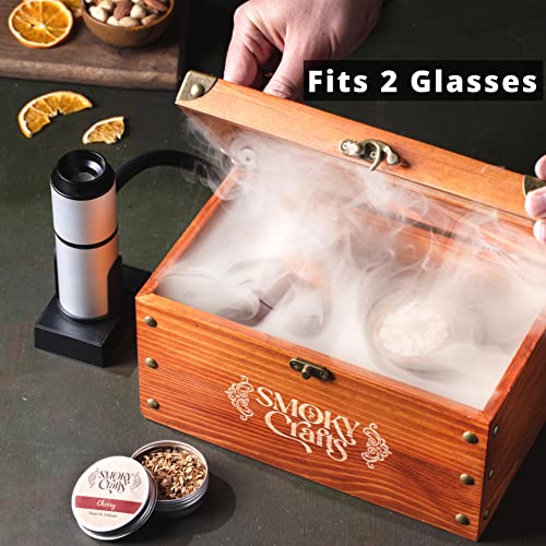 5 Flavors Wood Chips Set + Smoker Box Kit by Smoky Crafts