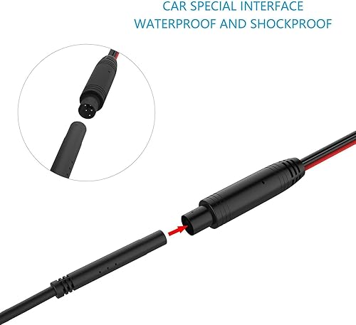 Miniatura 6 de Placa de matrícula de respaldo para cámara HD, visión nocturna, visión trasera, 8 infrarrojos, impermeable, compatible con radio de coche Pioneer